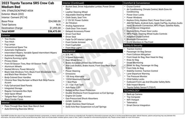 Used 2023 Toyota Tacoma SR5 RWD image 5