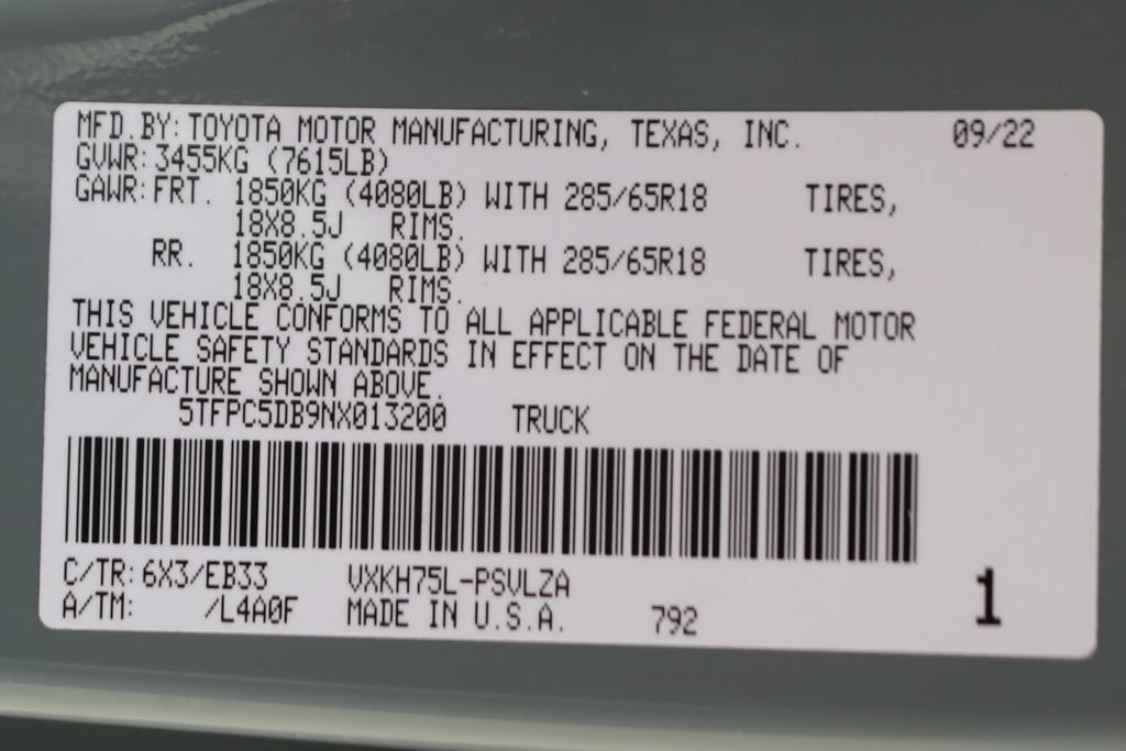 Used 2022 Toyota Tundra TRD Pro AWD/4WD image 58