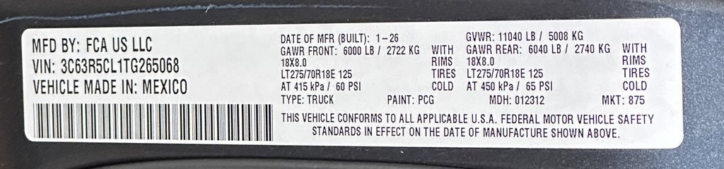 New 2026 RAM 2500 Tradesman AWD/4WD image 48