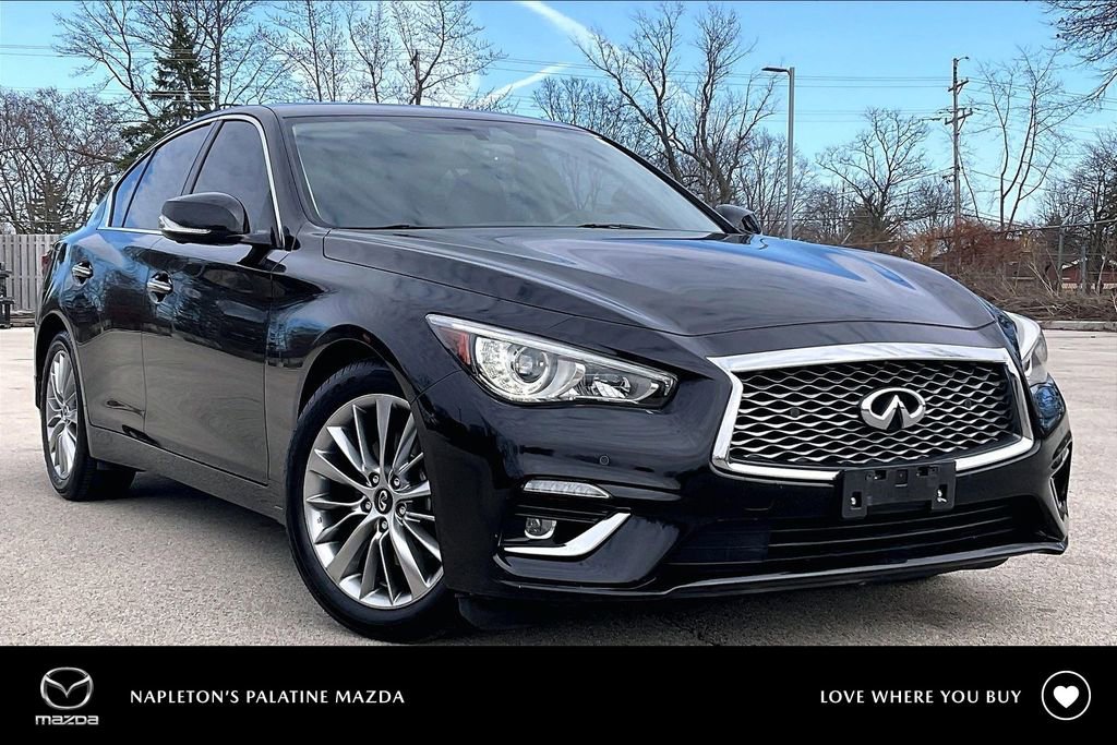 Used 2021 INFINITI Q50 Luxe w/ Cargo Package image 1