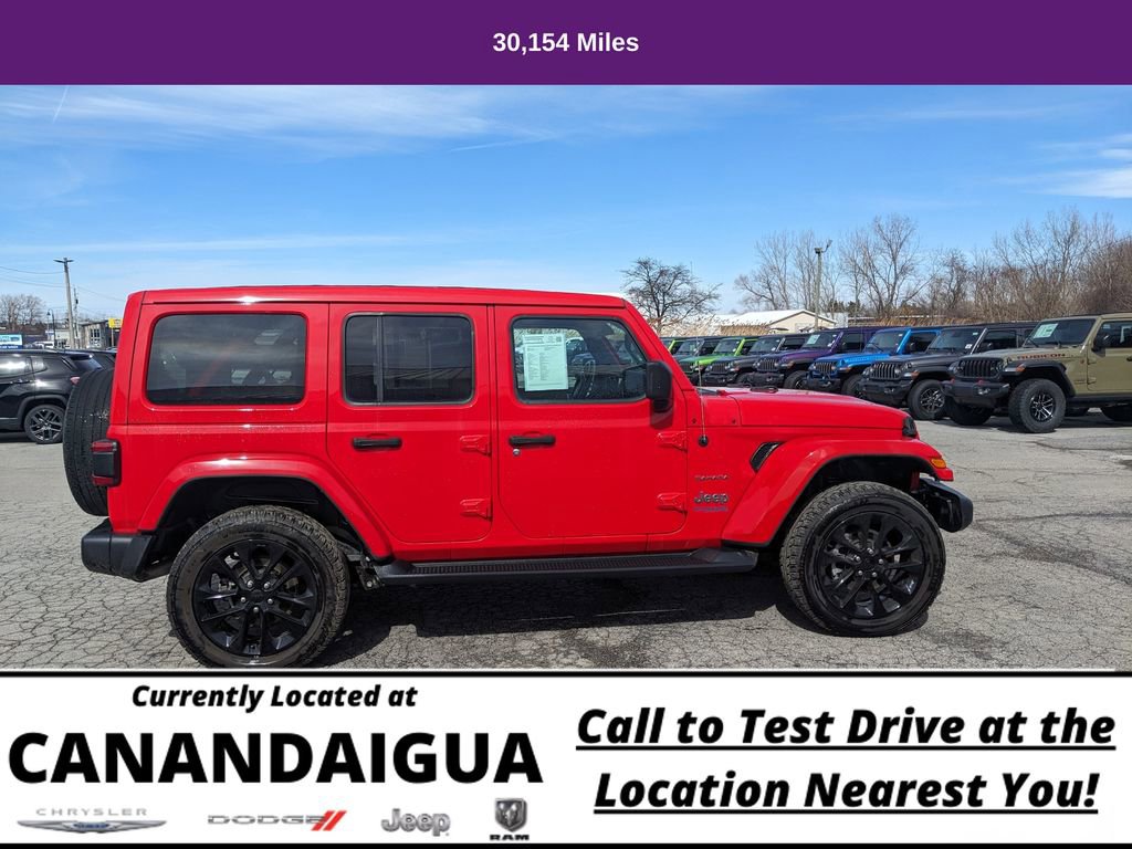 Used 2021 Jeep Wrangler Unlimited Sahara 4xe w/ Cold Weather Group image 2