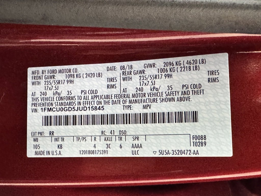 Used 2018 Ford Escape SE image 11