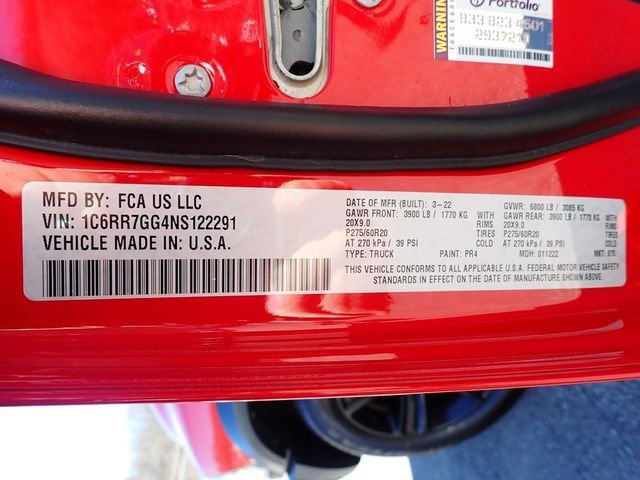 Certified 2022 RAM 1500 Classic Warlock w/ Electronics Group image 18