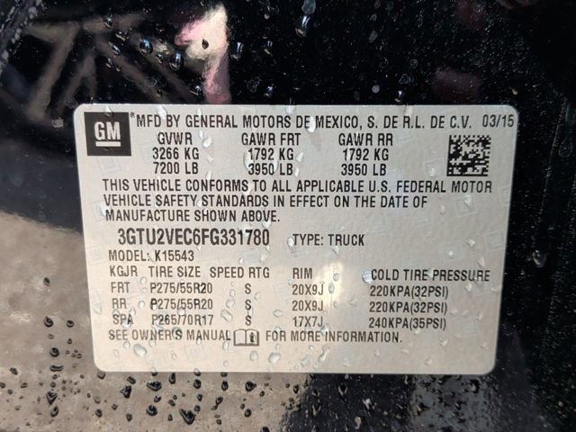Used 2015 GMC Sierra 1500 SLT w/ Driver Alert Package AWD/4WD image 10