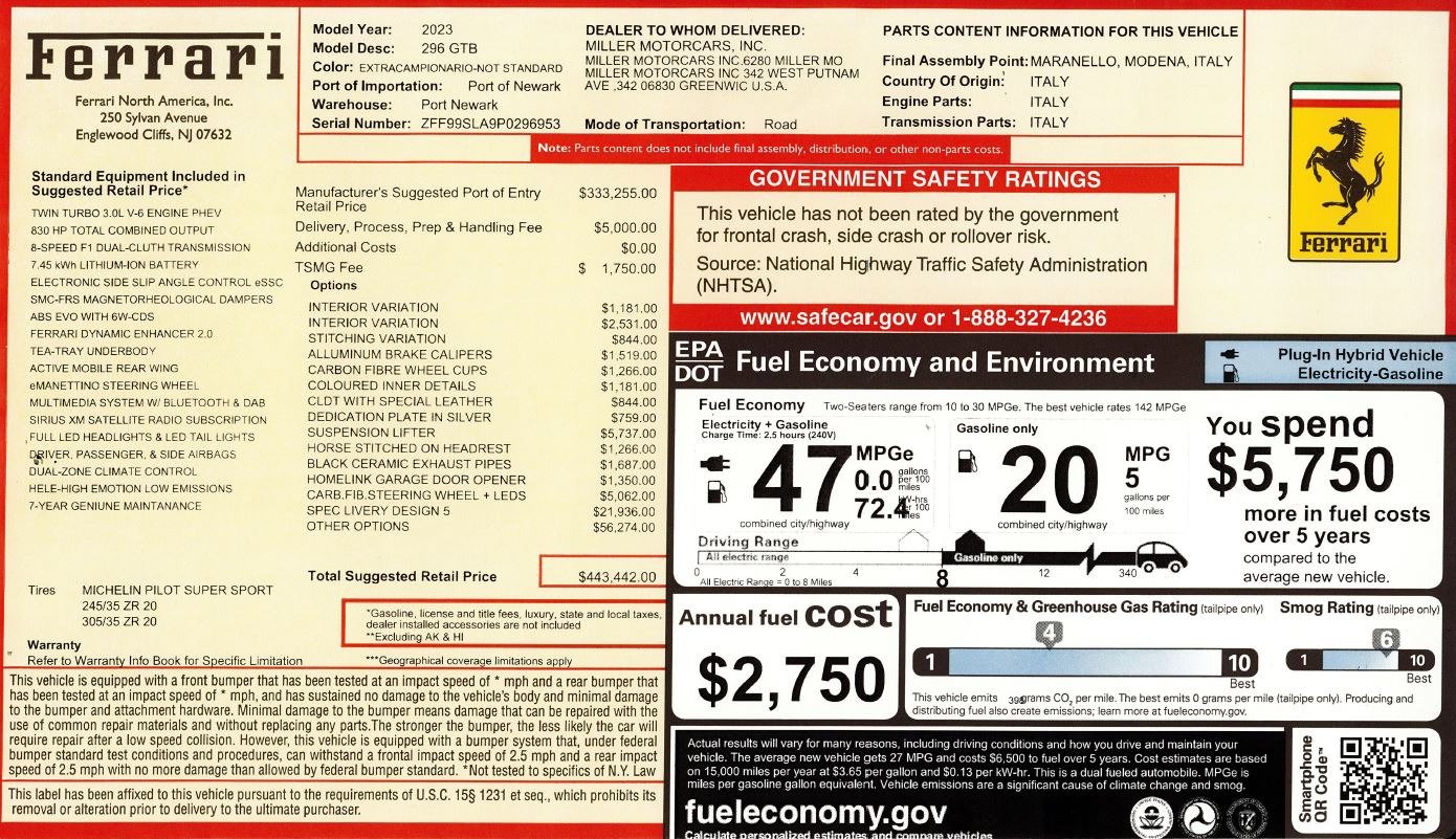 Certified 2023 Ferrari 296 GTB image 2
