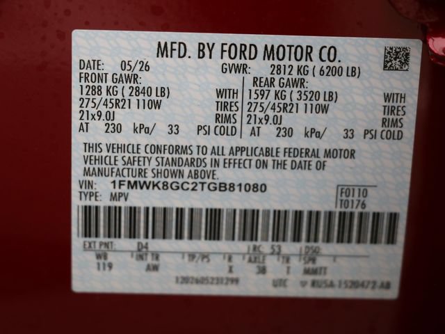 New 2026 Ford Explorer ST w/ Sun And Sound Package AWD/4WD image 33