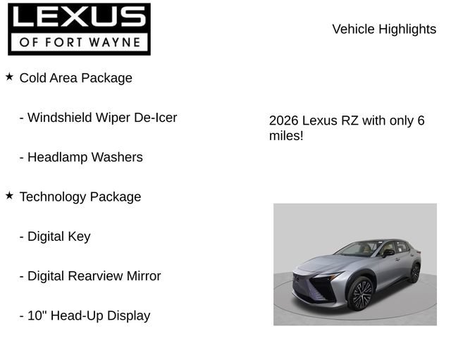 New 2026 Lexus RZ 450e AWD w/ Technology Package image 8