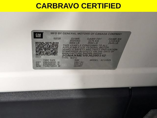 Certified 2018 Chevrolet Equinox Premier FWD image 41