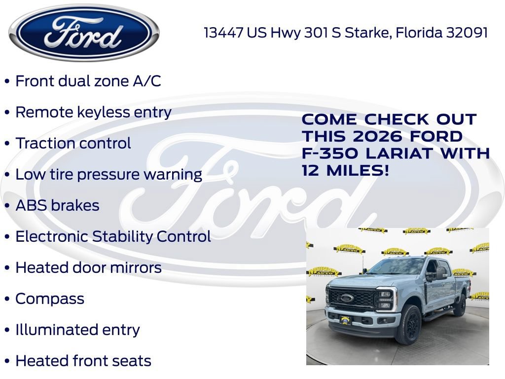 New 2026 Ford F350 Lariat w/ Black Appearance Package AWD/4WD image 5