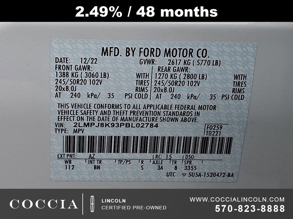 Certified 2023 Lincoln Nautilus Reserve image 26