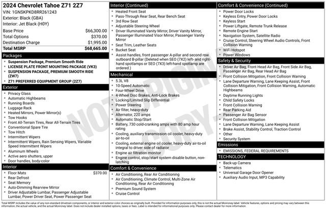 Used 2024 Chevrolet Tahoe Z71 image 11