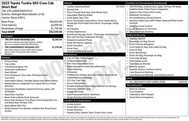 Used 2022 Toyota Tundra SR5 w/ TRD Off-Road Package image 28