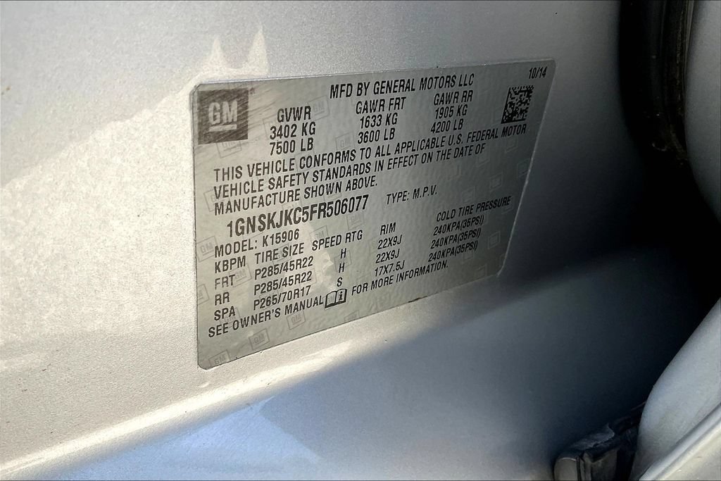 Used 2015 Chevrolet Suburban LT AWD/4WD image 33