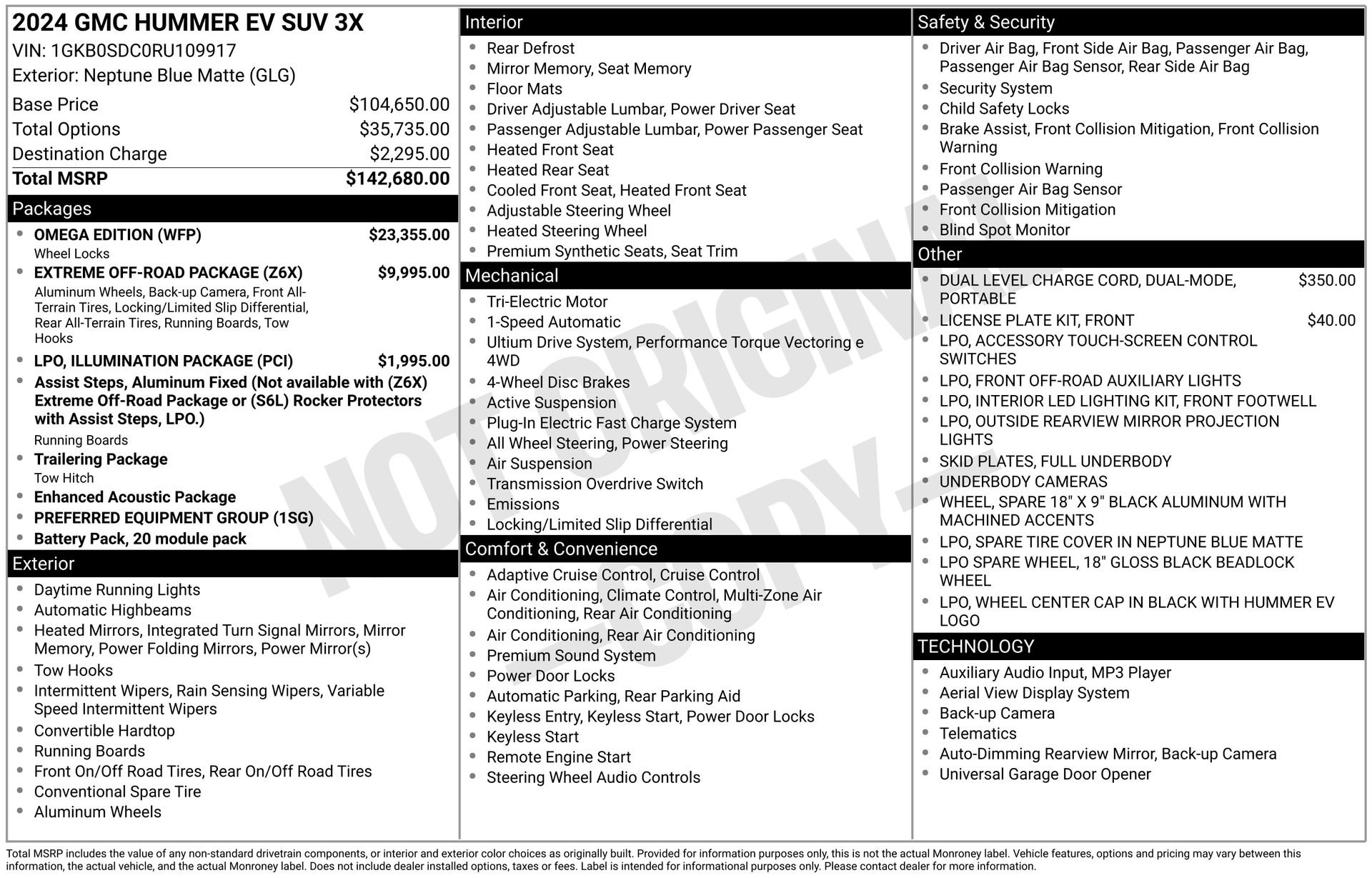 Used 2024 GMC Hummer EV 3X w/ Omega Edition image 4