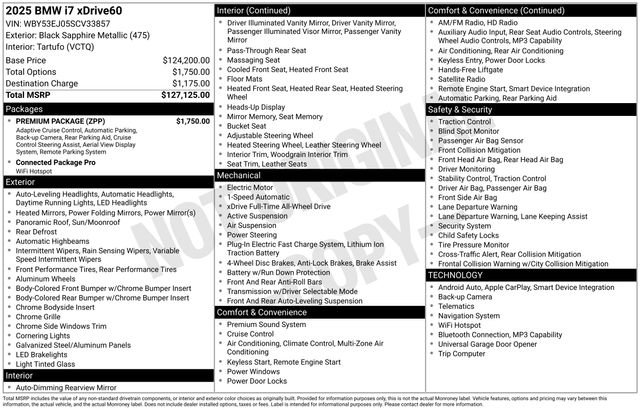 Used 2025 BMW i7 xDrive60 w/ Premium Package image 40