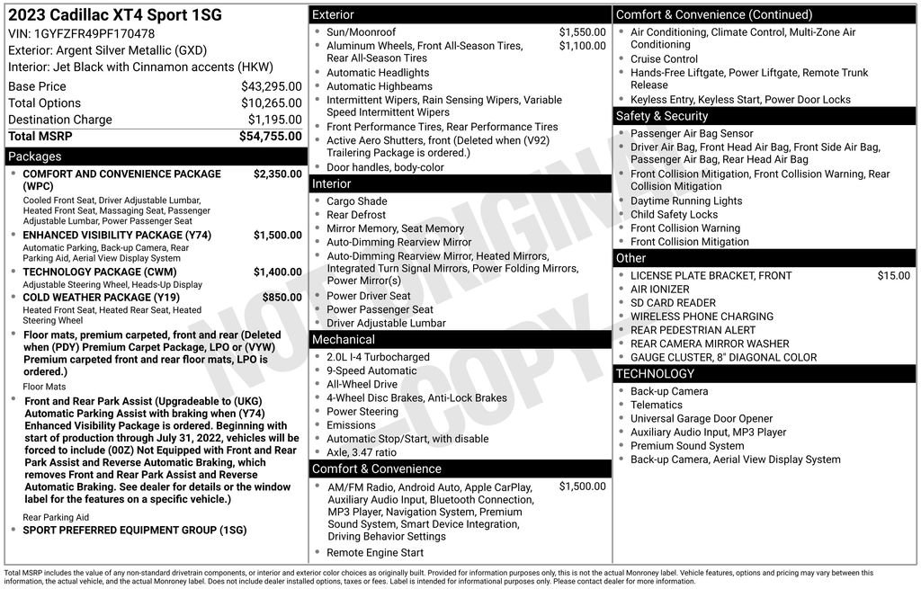 Certified 2023 Cadillac XT4 Sport image 28