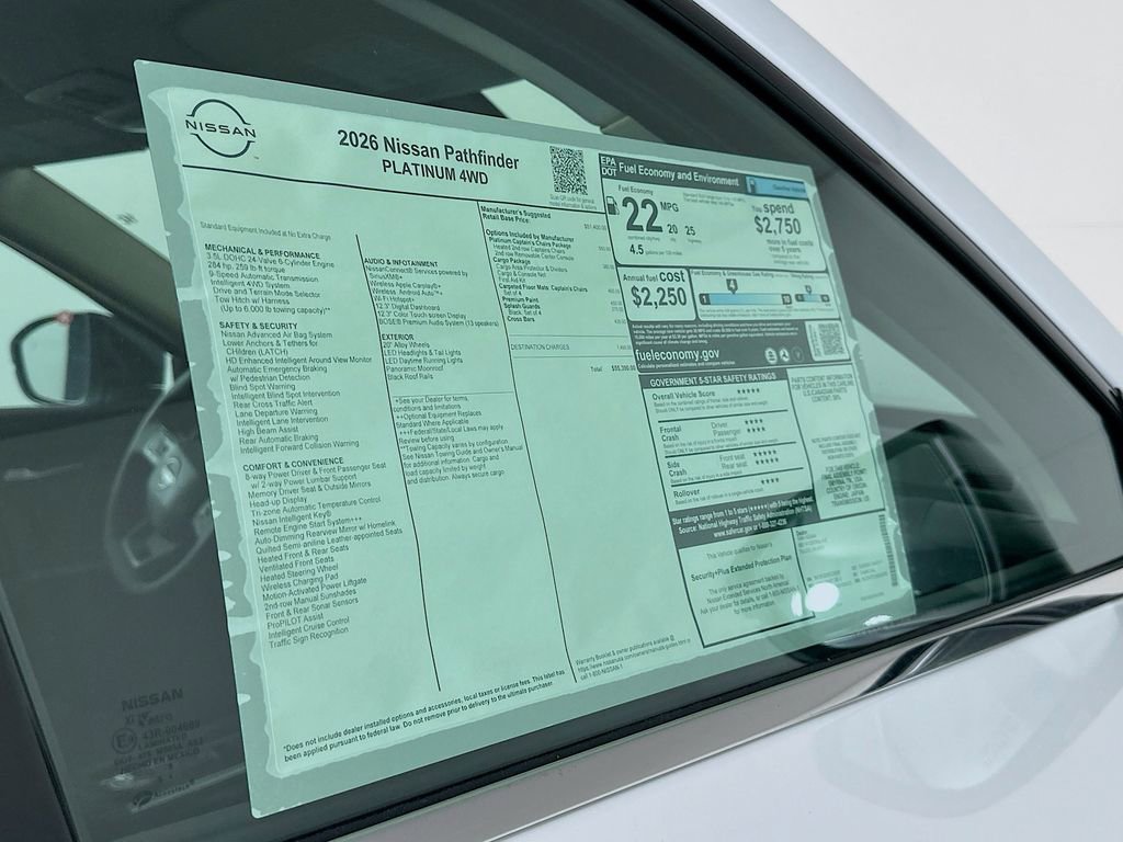 New 2026 Nissan Pathfinder Platinum image 12