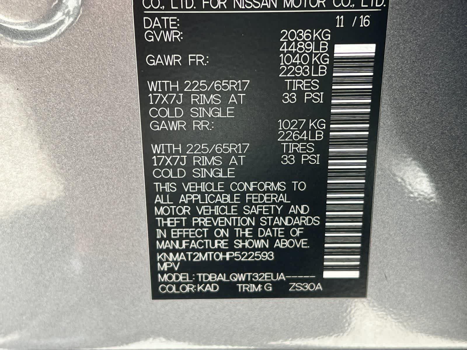 Used 2017 Nissan Rogue SV FWD image 31