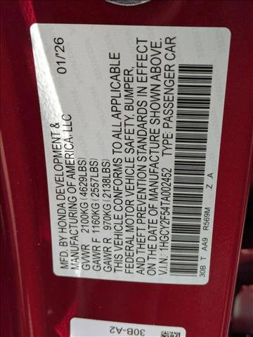 New 2026 Honda Accord Sport image 17