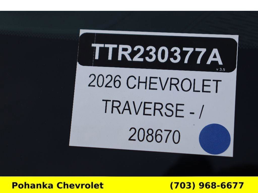 Used 2026 Chevrolet Traverse RS w/ LPO, Floor Liner Package FWD image 34