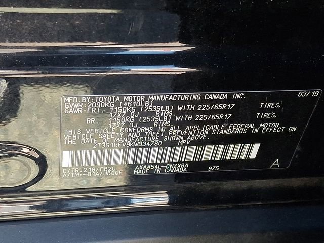 Used 2019 Toyota RAV4 LE w/ All Weather Liner Package AWD/4WD image 28