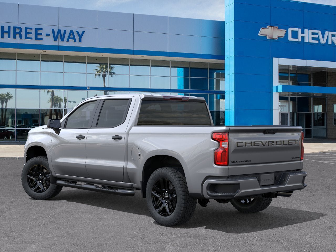 New 2026 Chevrolet Silverado 1500 Custom w/ Turbomax Blackout Package RWD image 3