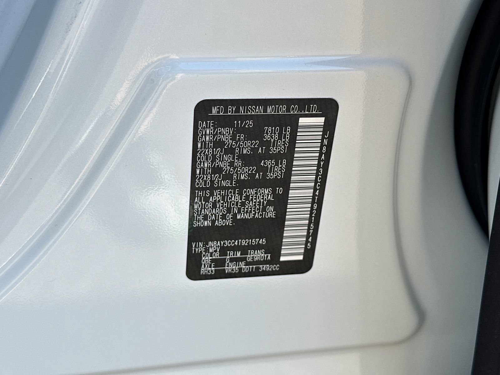 New 2026 Nissan Armada Platinum Reserve image 39