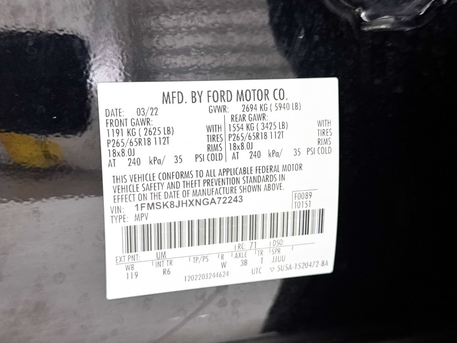 Used 2022 Ford Explorer Timberline AWD/4WD image 42