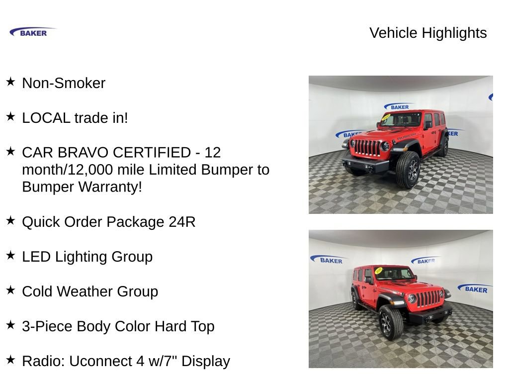 Used 2020 Jeep Wrangler Unlimited Rubicon w/ LED Lighting Group image 4