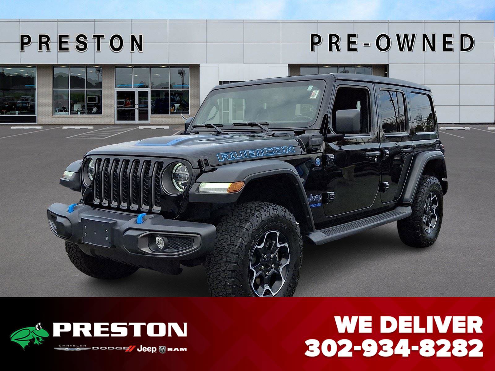 Used 2022 Jeep Wrangler Unlimited Rubicon 4xe w/ Cold Weather Group image 1