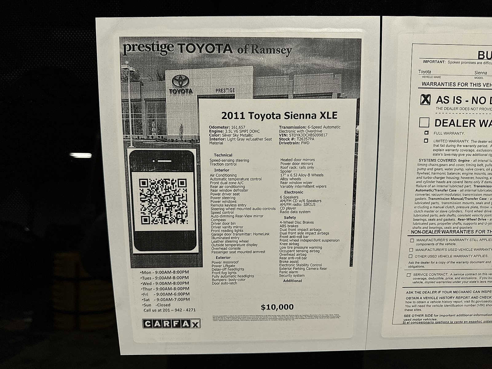 Used 2011 Toyota Sienna XLE image 12