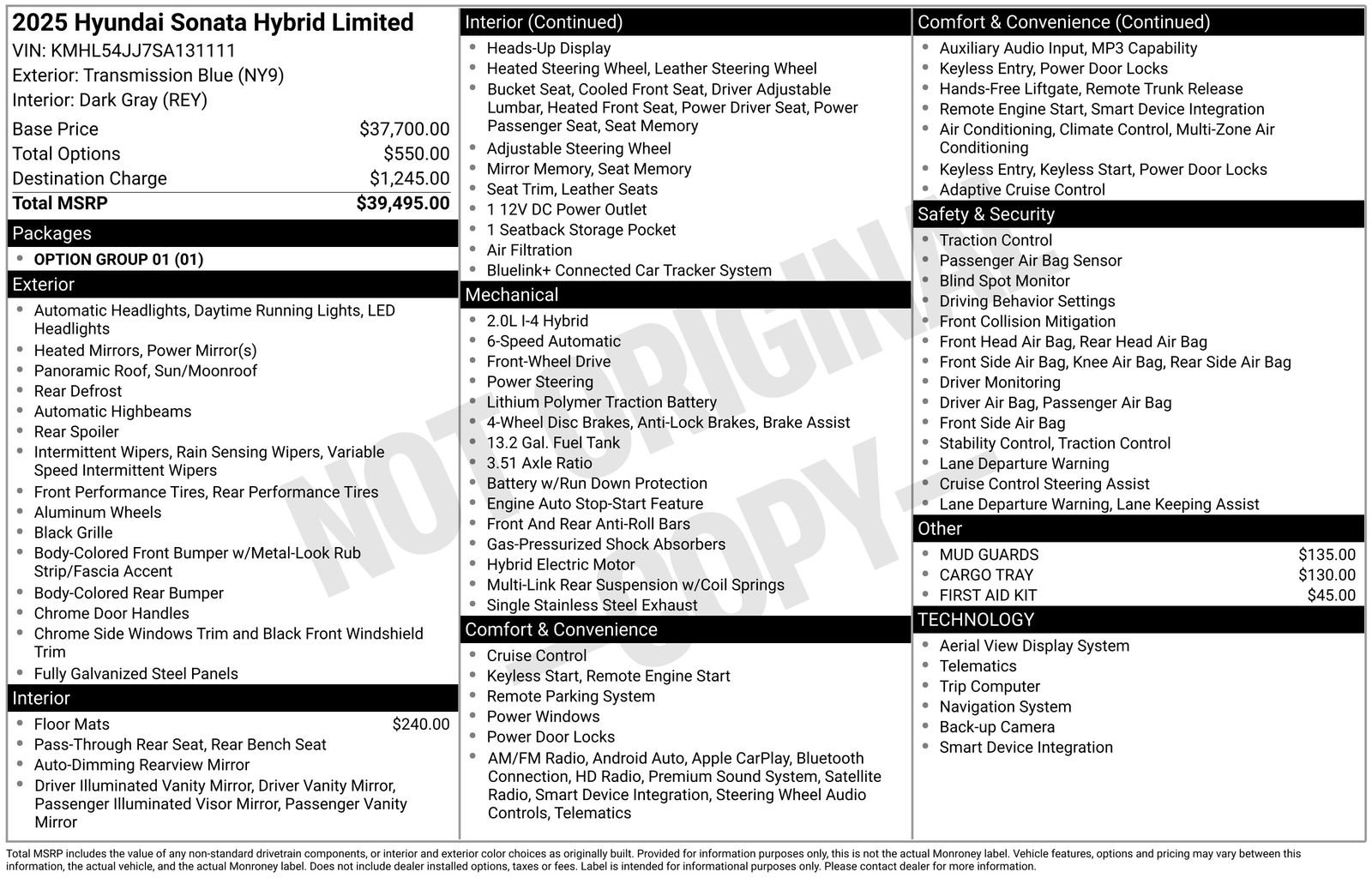 New 2025 Hyundai Sonata Limited image 4
