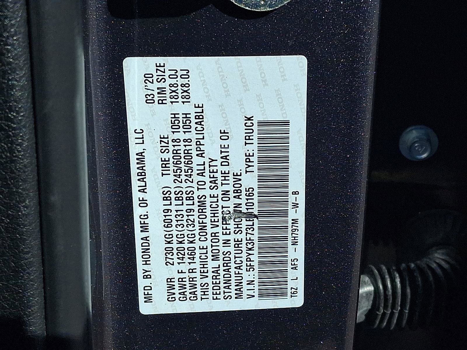 Used 2020 Honda Ridgeline RTL-E image 49