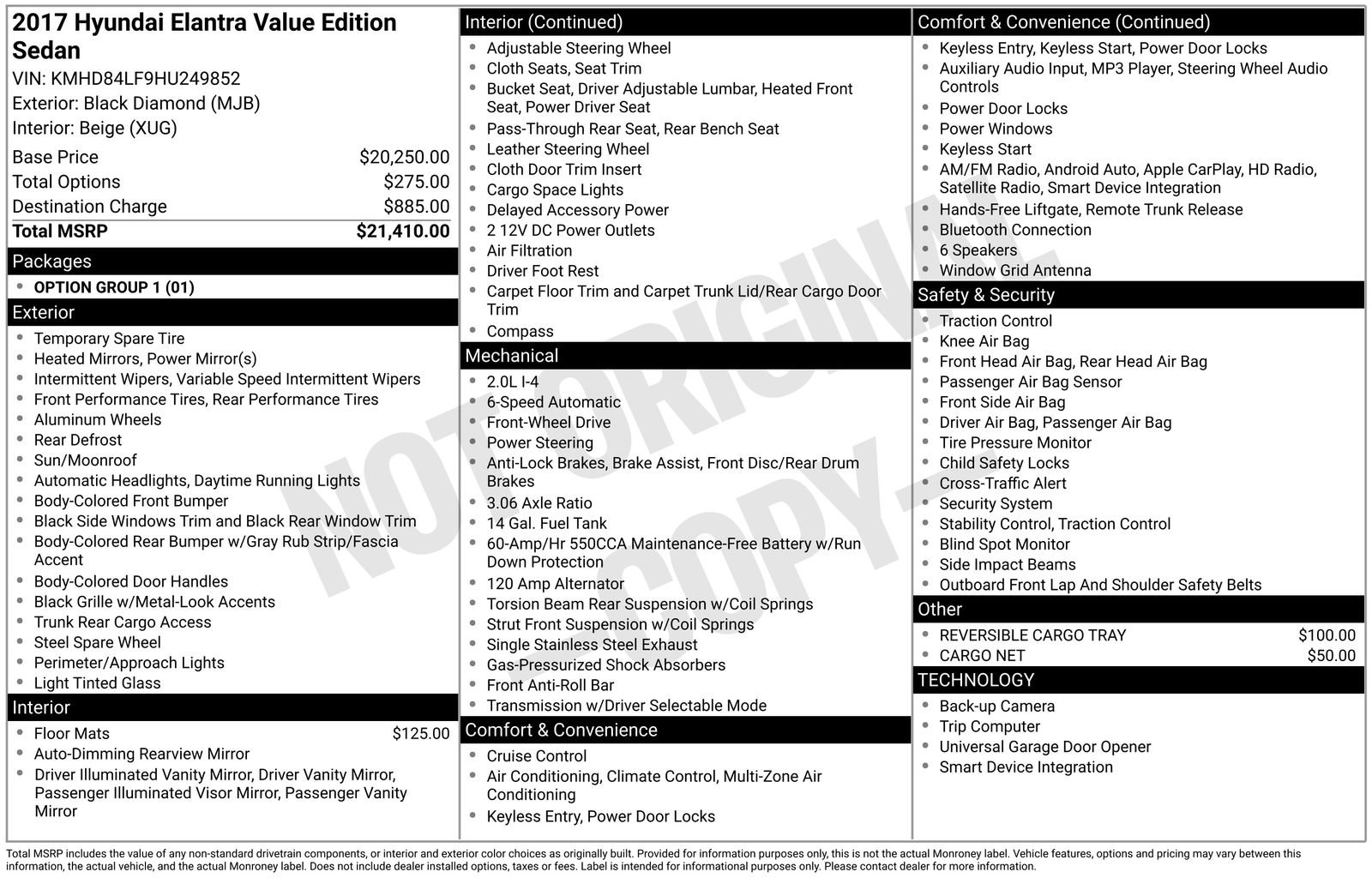Used 2017 Hyundai Elantra Value Edition image 6