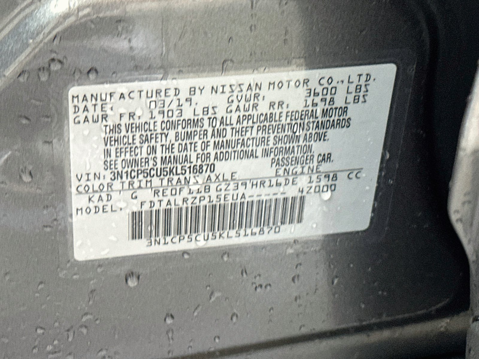 Used 2019 Nissan Kicks S FWD image 29
