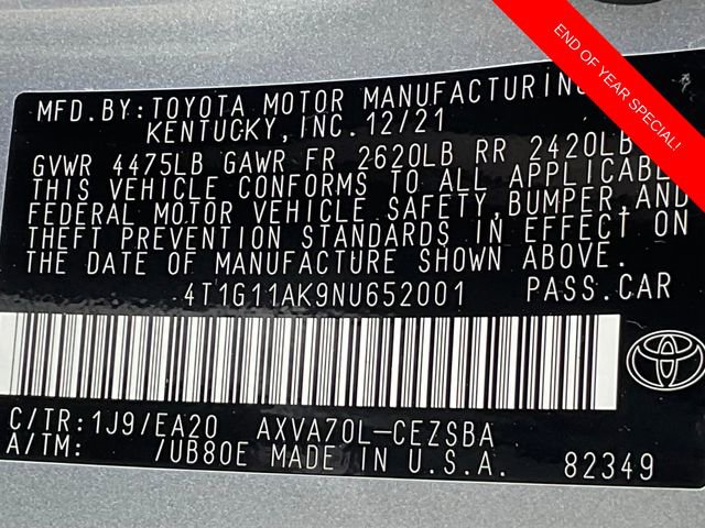 Used 2022 Toyota Camry SE image 18