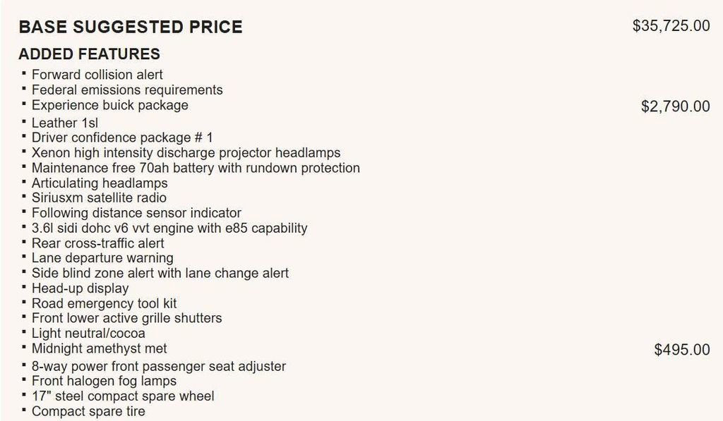 Used 2015 Buick LaCrosse Leather w/ Experience Buick Package image 19