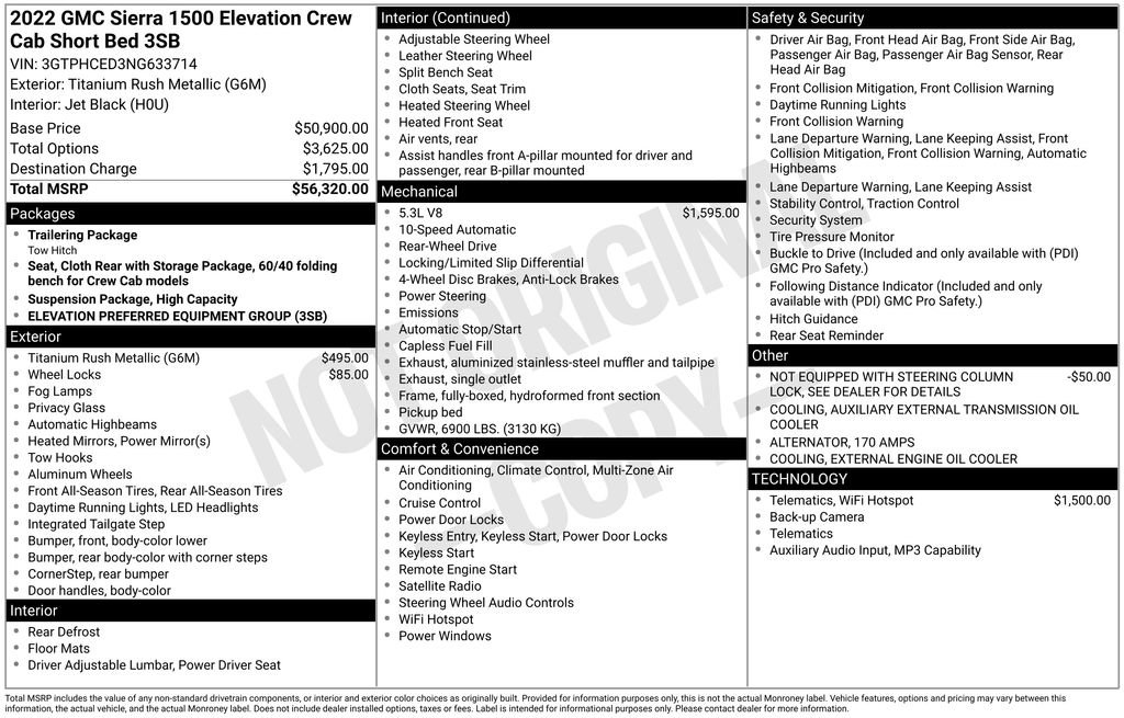 Used 2022 GMC Sierra 1500 Elevation RWD image 6