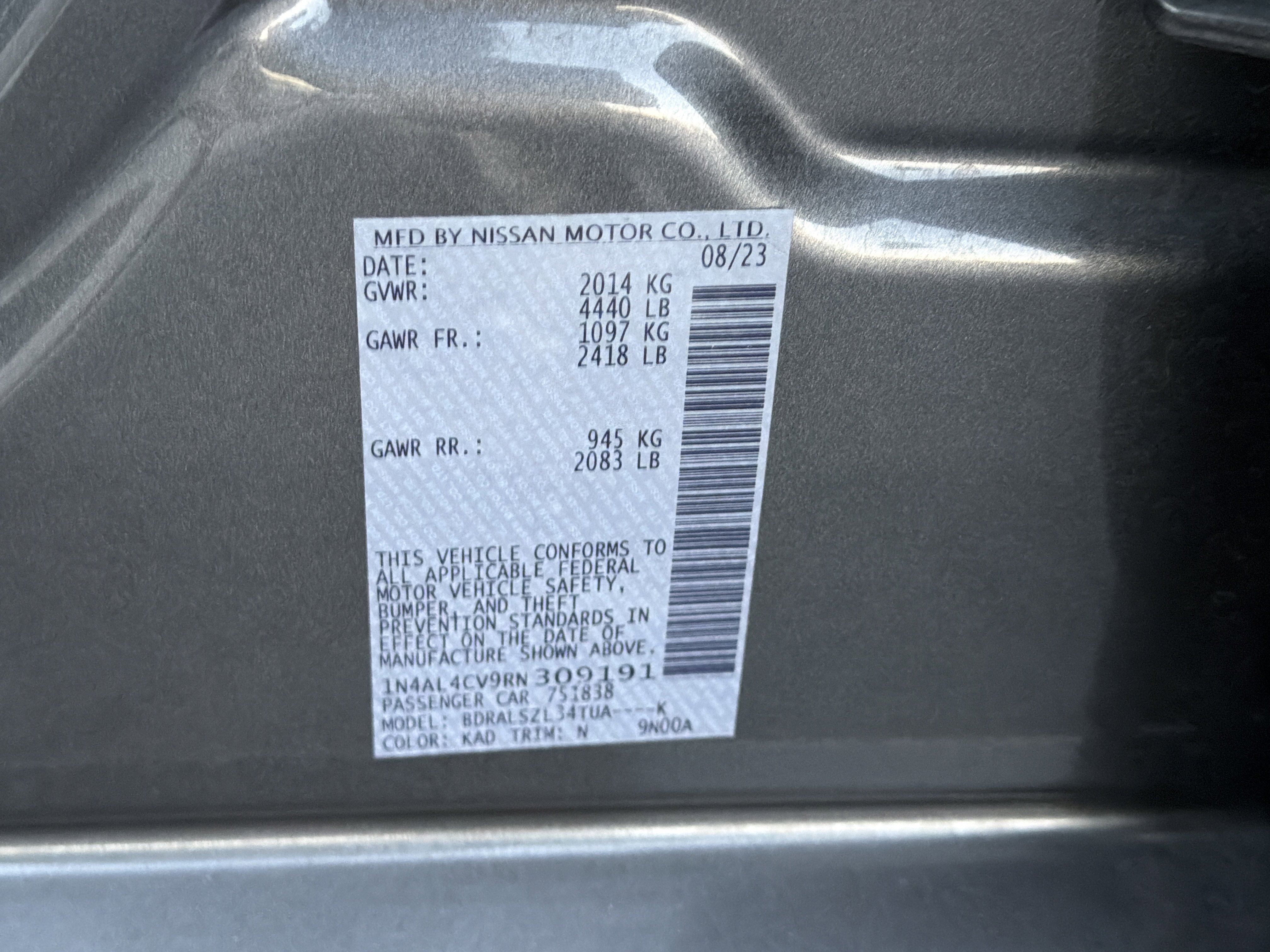 Used 2024 Nissan Altima 2.0 SR image 34