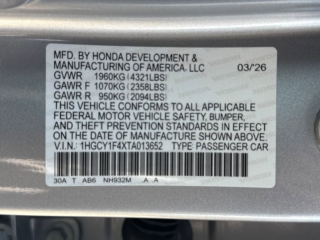 New 2026 Honda Accord SE image 28