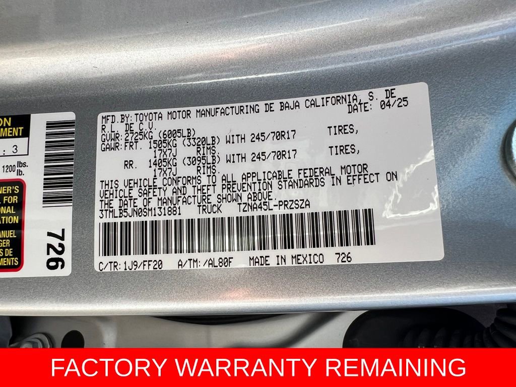 Certified 2025 Toyota Tacoma SR5 image 41