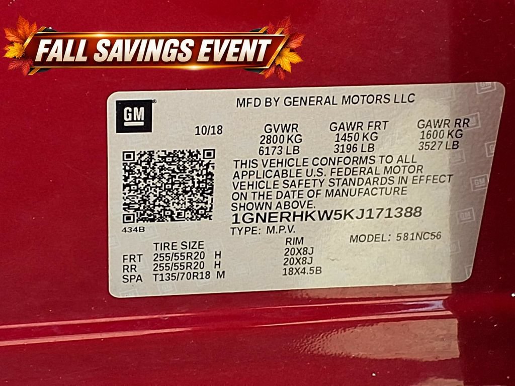 Used 2019 Chevrolet Traverse LT w/ LT Premium Package FWD image 14
