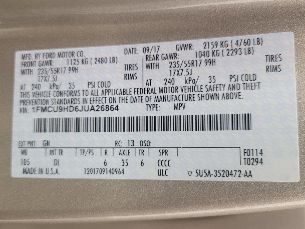 Used 2018 Ford Escape SEL AWD/4WD image 33