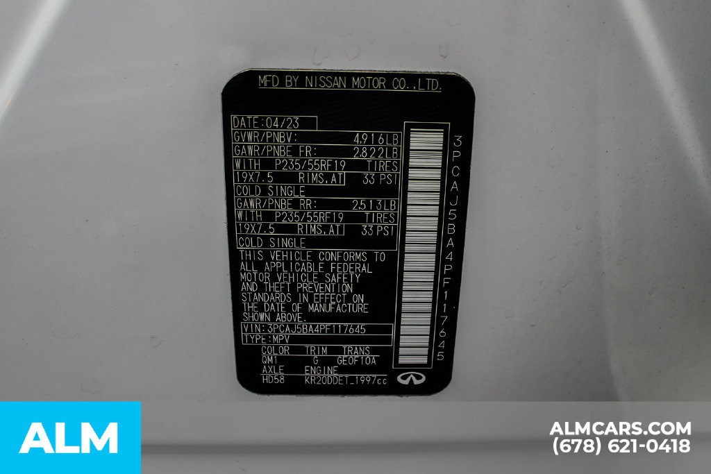 Used 2023 INFINITI QX50 Luxe w/ Accent Package FWD image 35
