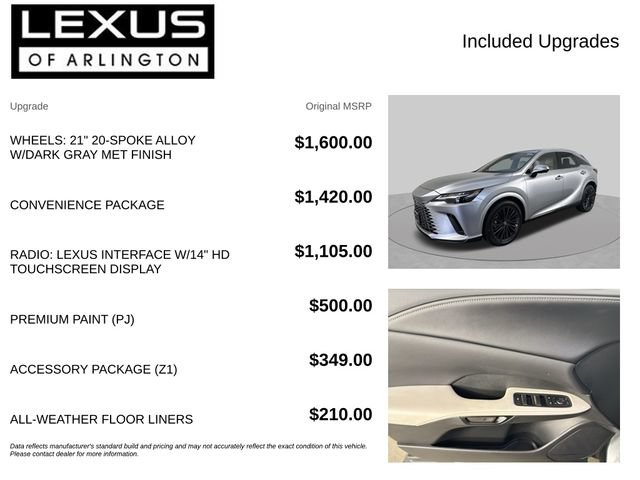 Certified 2025 Lexus RX 350 Premium w/ Convenience Package AWD/4WD image 4