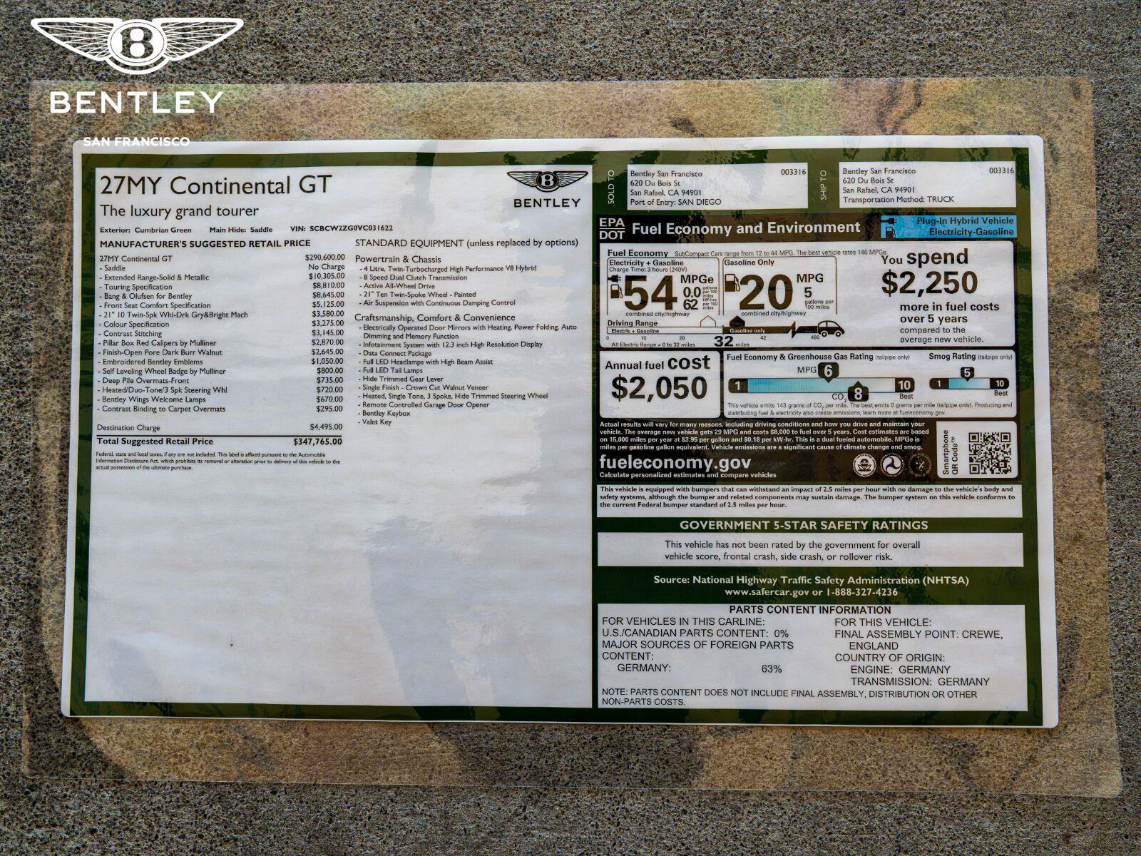 New 2027 Bentley Continental GT AWD/4WD image 28
