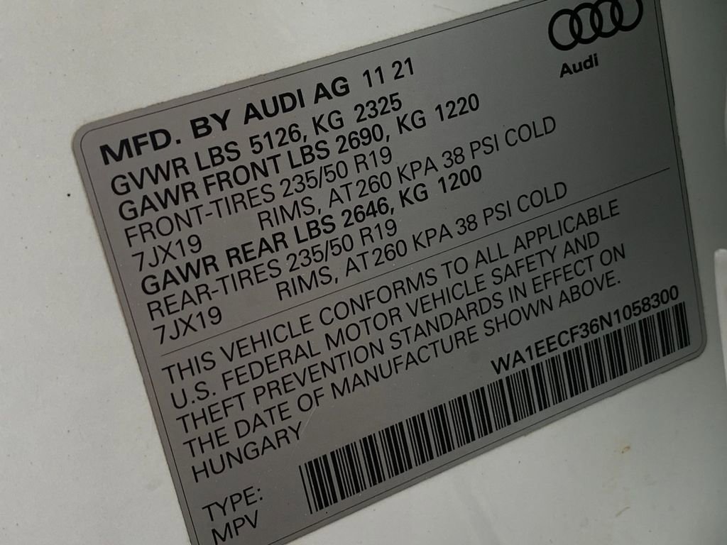 Used 2022 Audi Q3 2.0T Premium Plus w/ Premium Plus Package AWD/4WD image 13