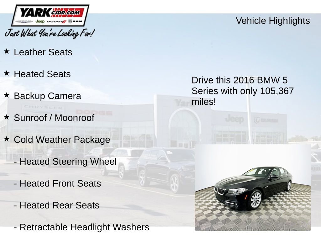 Used 2016 BMW 535i xDrive Sedan AWD/4WD image 8