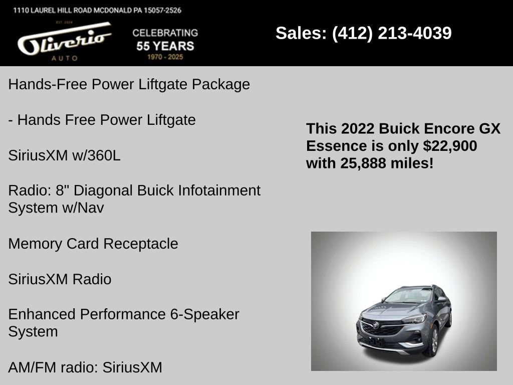 Used 2022 Buick Encore GX Essence w/ Advanced Technology Package image 21