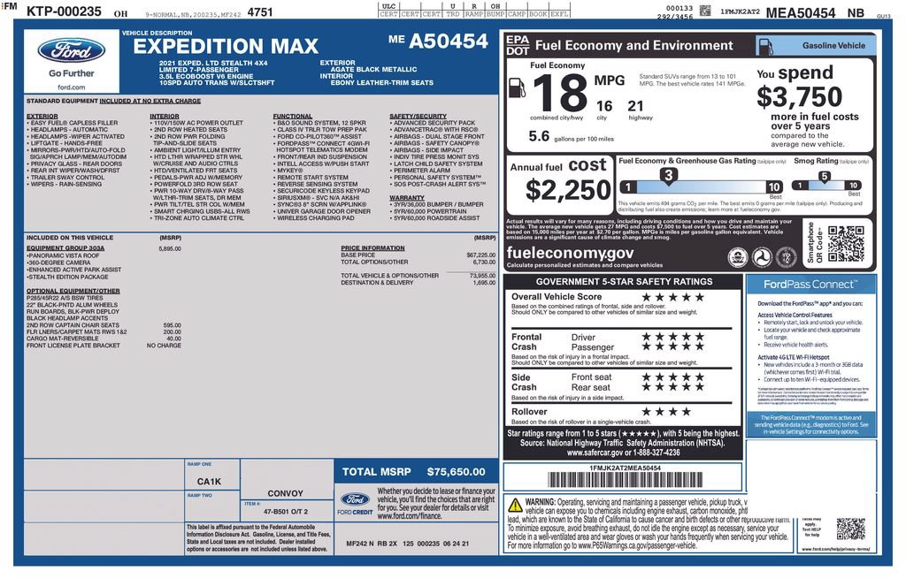 Used 2021 Ford Expedition Max Limited AWD/4WD image 2